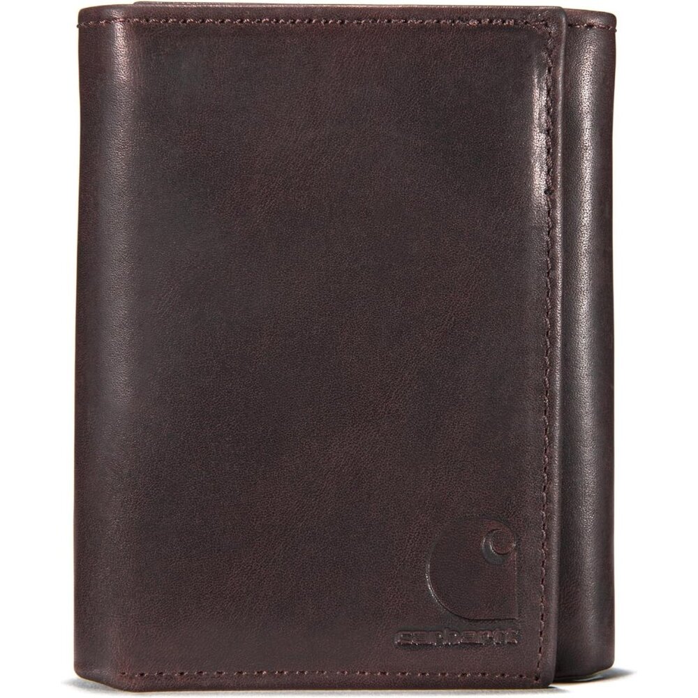 Men's Durable Oil Tan Leather Wallets, Available in Multiple Styles